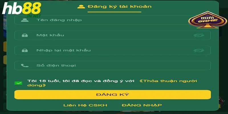 Hướng dẫn quy trình tham gia game tại HB88
